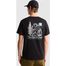 Camiseta recta con estampado gráfico para hombre Monte