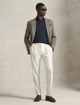 Polo blu in maglia di cotone Polo regular-fit - Ralph Lauren - FashionsVida