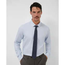Camisa de vestir de hombre slim fit microfantasía
