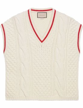 Gucci Men's Ivory Waistcoat Vest