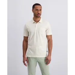 Polo de hombre custom fit Serafino fineliner verde agua