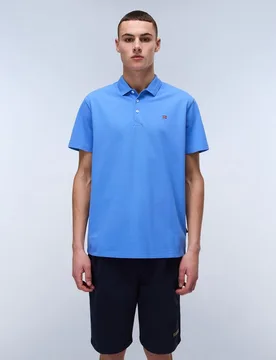 Polo de piqué ealis de hombre azul marino de manga corta - Napapijri - FashionsVida