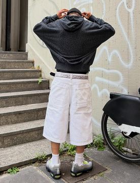Bermuda Jean Skater 36 Blanc