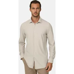 Camisa en nylon el�stico b tech slim fit