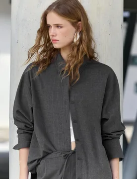 Pull&Bear Pinstripe Shirt (Size: ) - Pull&bear - FashionsVida