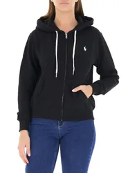 Felpa con zip POLO NERO S