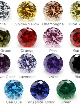 Mix 15 Colors Round Cut Cubic Zirconia Stone Loose CZ Synthetic Gemstone for Jewelry Making (Size 2mm-10mm) - Aliexpress - FashionsVida