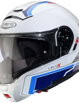 Casco Moto Modulare P/J LEVO X ELITE Bianco Rosso Blu taglia XL - Caberg - FashionsVida