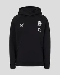 England Rugby Juniors 26/27 Travel Adapt Fleece Hoodie - Black JM Unisex