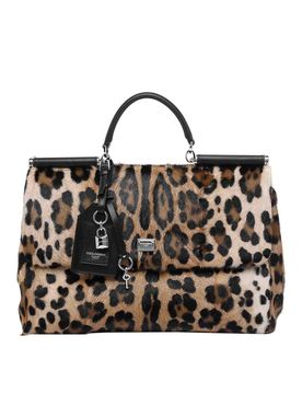 Borsa My Sicily con stampa Leo