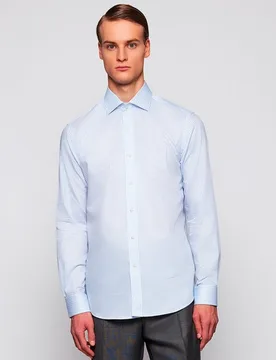 Camisa vertir de hombre cuadros manga larga - Mirto - FashionsVida