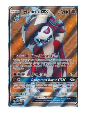 Pokemon SM Guardians Rising 138/145 Lycanroc GX (Full Art) - Pokémon - FashionsVida
