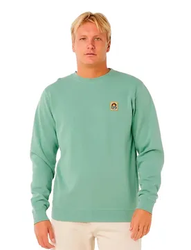 Sweat-shirt Pacific Rinse Patch Crew Aloe L