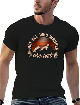 Not All Who Wander Are Lost Graphic Vintage Mountain Tee T-Shirt Gym Wear Breathable Short Sleeve Tee - Aliexpress - FashionsVida