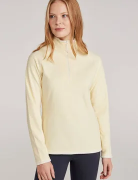 Women's Montana Sweater Breathable Microfleece Layer in Yellow Size: 10 - Yellow - Size: 10 - Mountain Warehouse - FashionsVida