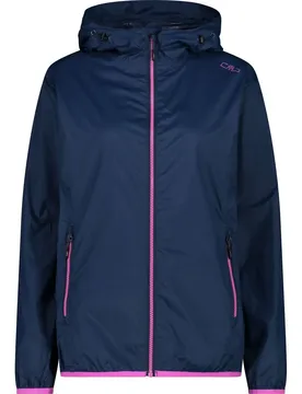 Rain Fix Hood Damen Regenmantel, blau D42