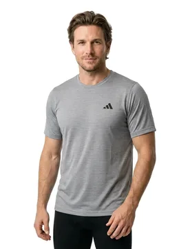 T-shirt à Manches Courtes Tech Essentials Workout Grey Two / Ch Solid Grey L - Adidas - FashionsVida