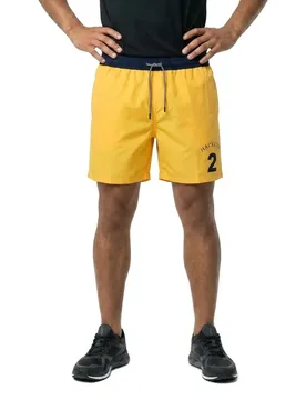 Short De Bain Tg Number Sun Yellow XL - Hackett - FashionsVida