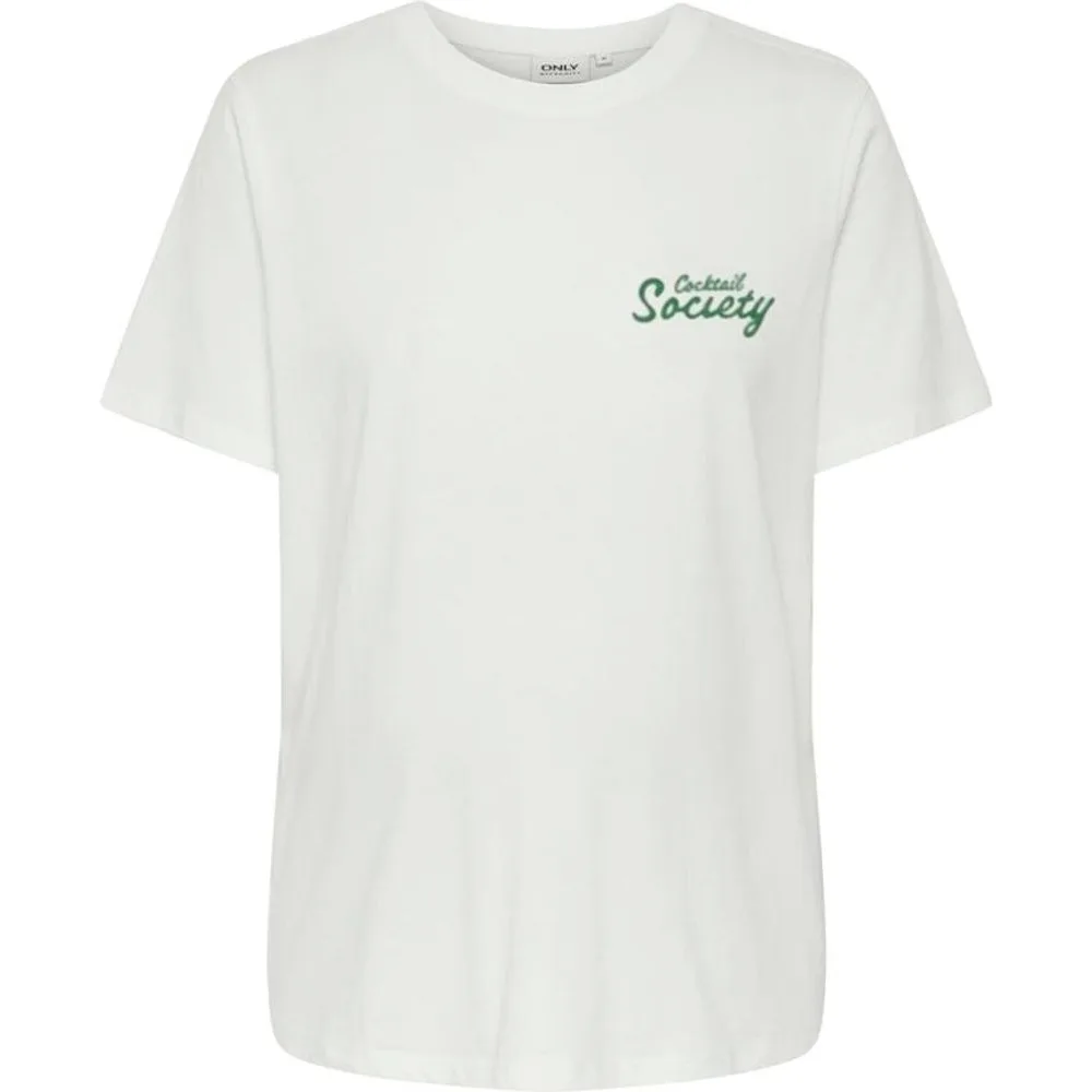 Camiseta de mujer de manga corta con cuello redondo - Only - FashionsVida