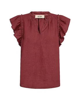 Leinenbluse MMTEALINEN braun L damen - Mos mosh - FashionsVida