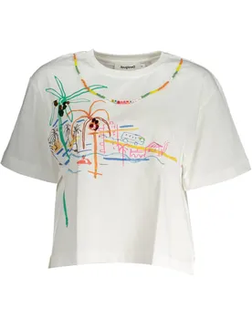 Damen T-Shirt Weiß 23SWTKCC_BIANCO_1000