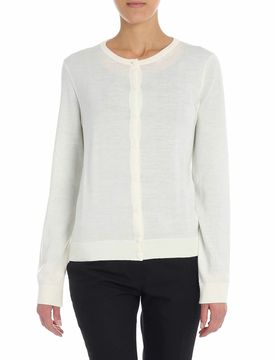 Fuzzi Cardigan in lana bianco