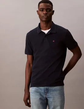 Polo hombre de piqué con logo - Calvin Klein Jeans - FashionsVida