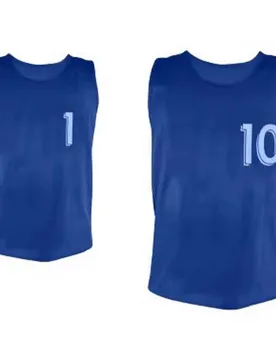 Gilet D´entraînement Numbered 1 To 10 10 Unités Royal M male