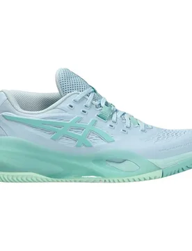 Gel-resolution X Clay Shoes Light Blue / Oasis Green UK 8 - Asics - FashionsVida