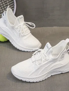 Par De Zapatos Deportivos De Malla Unisex Transpirable Con Diseño De Cierre De Gancho Y Bucle, Adecuados Para Adolescentes En Verano - Shein - FashionsVida