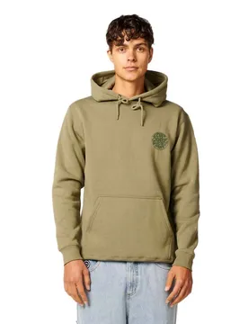 Felpa Con Cappuccio Wetsuit Icon Surplus Green M