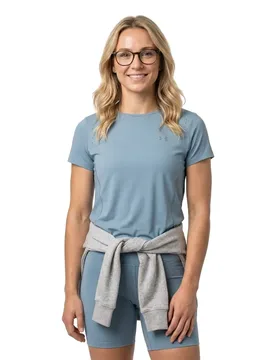T-shirt à Manches Courtes Vanish Elite Blue / Metallic Silver S - Under armour - FashionsVida