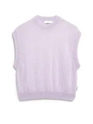 Chaleco de punto morado XL