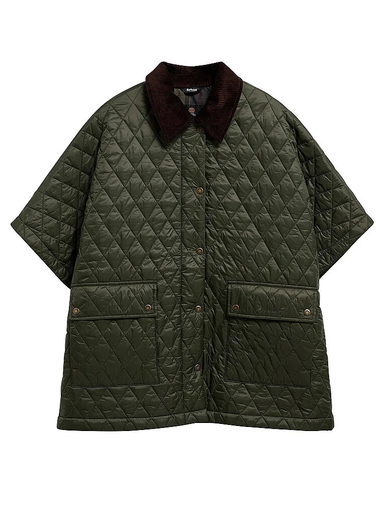 Barbour Cape - Poncho MILDRED olive - Barbour - FashionsVida