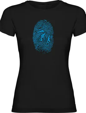 Triathlon Fingerprint Short Sleeve T-shirt Black L Women - Kruskis - FashionsVida