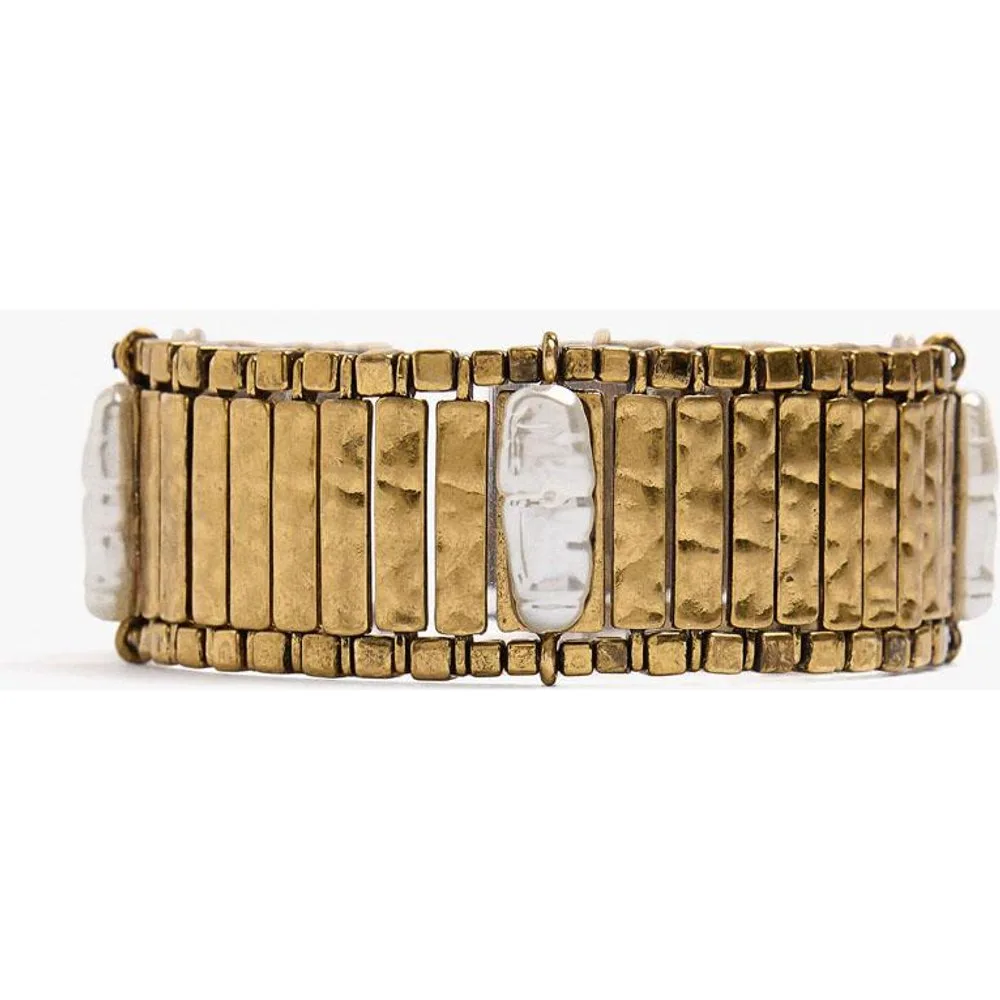 Brazalete segmentado con perlas decorativas - Parfois - FashionsVida
