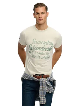 T-shirt à Manches Courtes Industry Worker Relaxed Fit Oatmeal Beige XL
