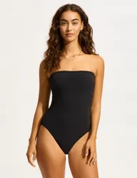 Sea Dive Bandeau Swimsuit Black female