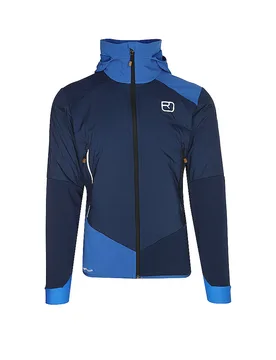 Chaqueta híbrida para hombre Col Becchei con capucha azul oscuro S - Ortovox - FashionsVida