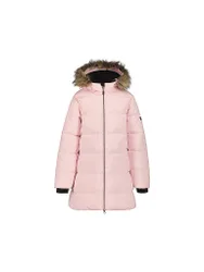 Cappotto invernale da ragazza Keystone con cappuccio rosa 128