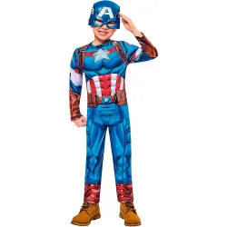 Disfraz Captain America Black Line Avengers