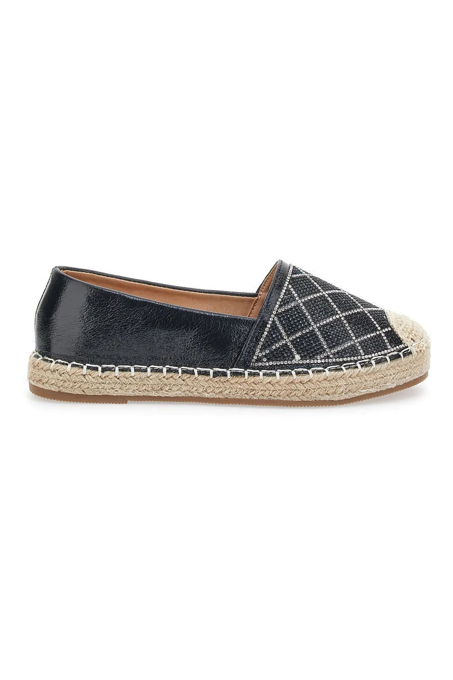 Espadrillas 8055 Nere con strass 37 - PLOCADI - FashionsVida
