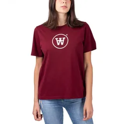 Wood Wood Mia Tee Dark Red S Damen