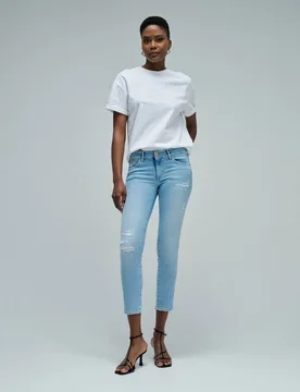 Vaqueros wonder push up cropped skinny de mujer - Salsa Jeans - FashionsVida