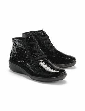 Hallux-Stiefelette Soft Bequemweite - Kroko - female - Size: 42