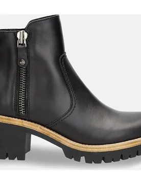Botines Pauline B11 de mujer en piel Waterproof con tacón bloque - Panama Jack - FashionsVida