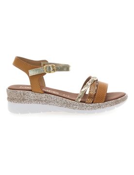 Sandali Marroni Platino con Platform 2495 39