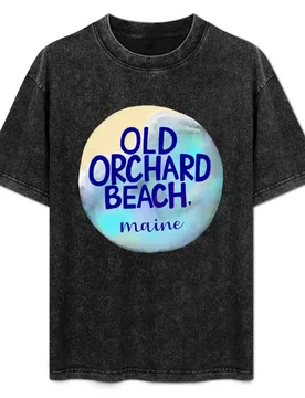 Watercolor Old Orchard Beach, Maine T-Shirt Water Resistant Casual T-Shirt - Aliexpress - FashionsVida