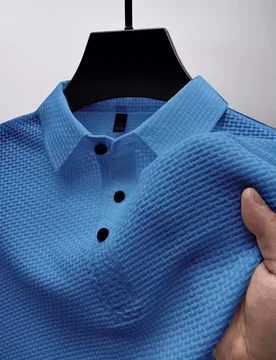 Summer New Men's POLO Shirt Casual Breathable Comfortable Solid Color Button-Down Lapel High-Quality Short-Sleeved Tops - Aliexpress - FashionsVida