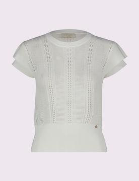 GAUDI maglia traforata donna bianco